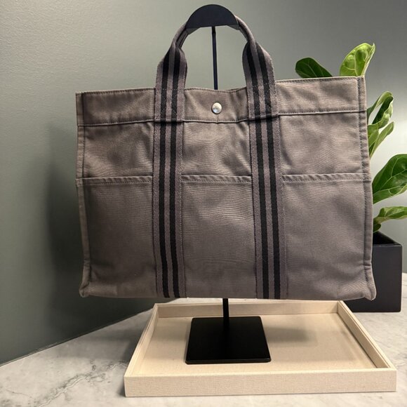 Hermès Fourre-Tout Canvas Tote MM – Medium - Picture 2 of 11